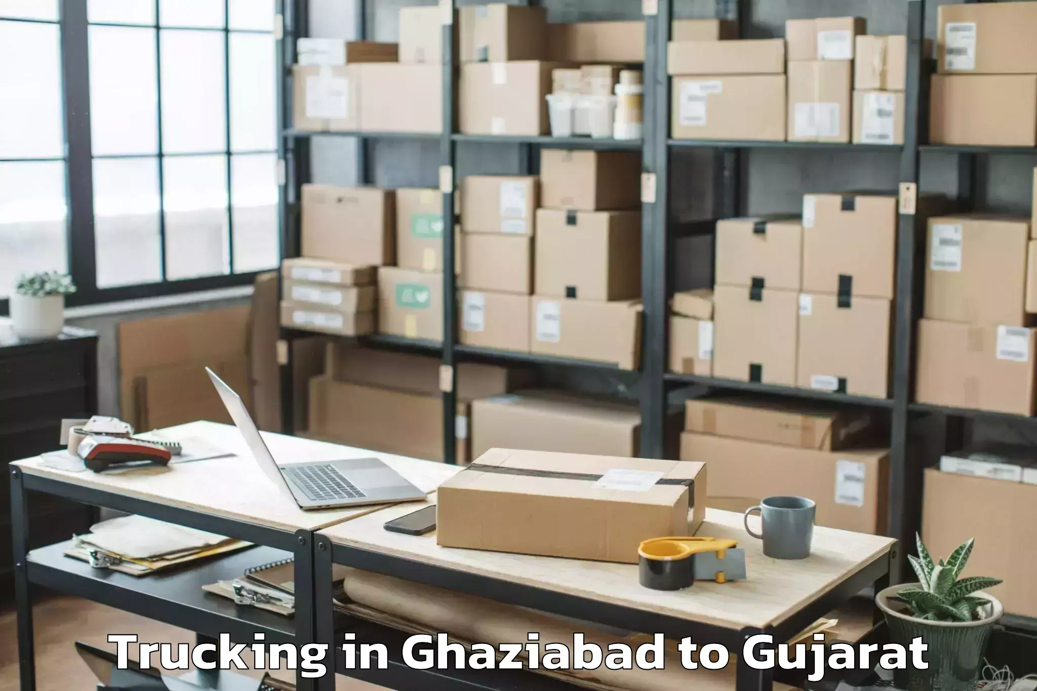 Book Ghaziabad to Karnavati University Gandhinag Trucking Online